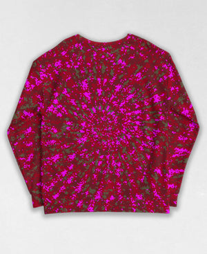 Tie-Dye-Camo, all over digital camouflage sweatshirt, unisex style by Dan Ellis, vague.paris, #1062 back