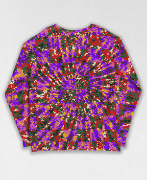 Tie-Dye-Camo, all over digital camouflage sweatshirt, unisex style by Dan Ellis, vague.paris, #1253 back